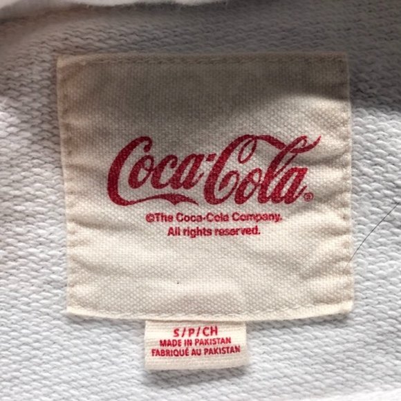 White Coca Cola Hoodie Small - Picture 3 of 5
